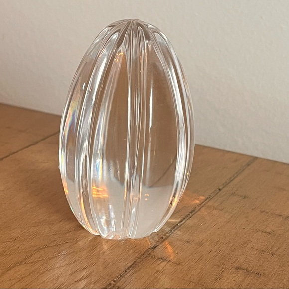 Orrefors Sweden Crystal Egg Paperweight - Picture 2 of 6